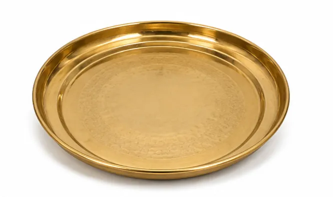 Brass Thali or Pooja Plate.