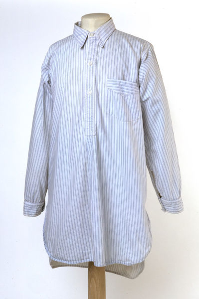 Boys' casual utility shirt in a warm terracotta
