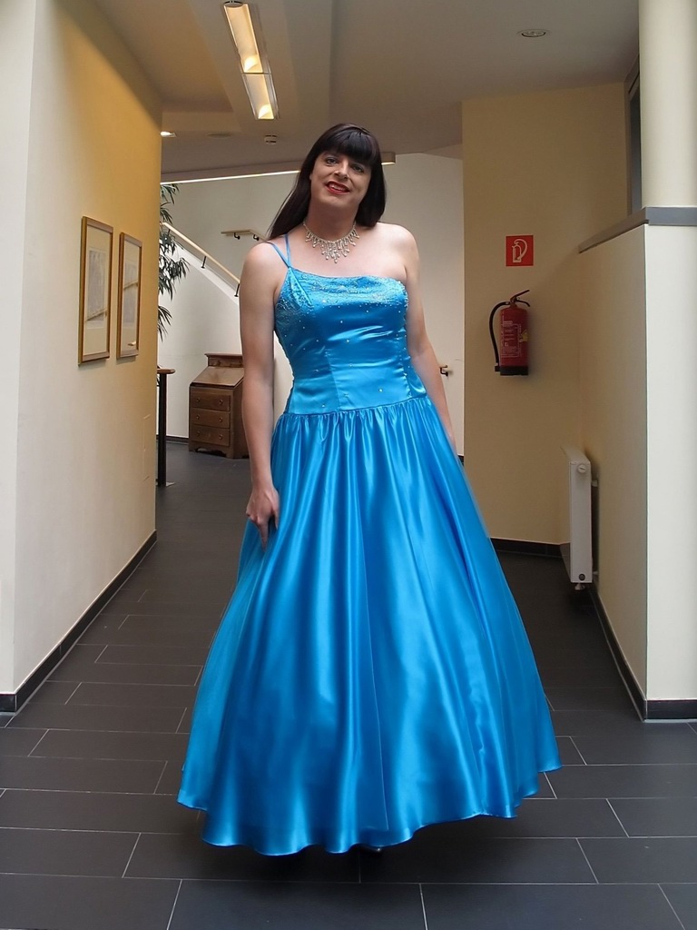 Blue gown