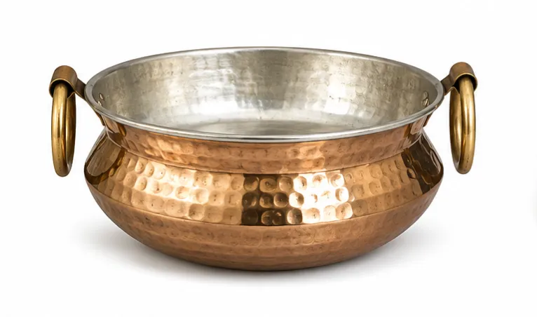Traditional Indian copper Handi (or Degchi)